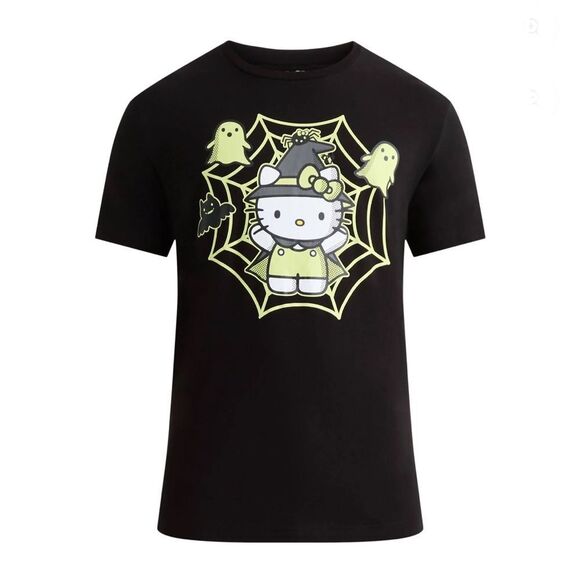 Men's Halloween Hello Kitty & Mickey Graphic T-Shirt 2-Pack Size 2XL - Picture 3 of 8